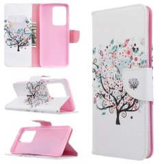 Чехол-книжка Deexe Color Wallet для Samsung Galaxy S20 Ultra (G988) - Flower Tree