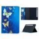Чехол-книжка Deexe Pattern Style для Samsung Galaxy Tab S7 (T870/875) / S8 (T700/706) - Blue and Gold Butterfly. Фото 1 из 9