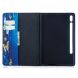Чехол-книжка Deexe Pattern Style для Samsung Galaxy Tab S7 (T870/875) / S8 (T700/706) - Blue and Gold Butterfly. Фото 8 из 9