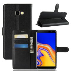Чехол-книжка Deexe Wallet Style для Samsung Galaxy J4+ (J415) - Black