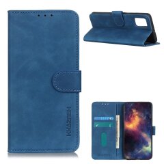 Чехол-книжка KHAZNEH Retro Wallet для Samsung Galaxy A02s (A025) - Blue