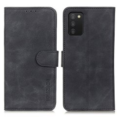Чехол-книжка KHAZNEH Retro Wallet для Samsung Galaxy A03s (A037) - Black