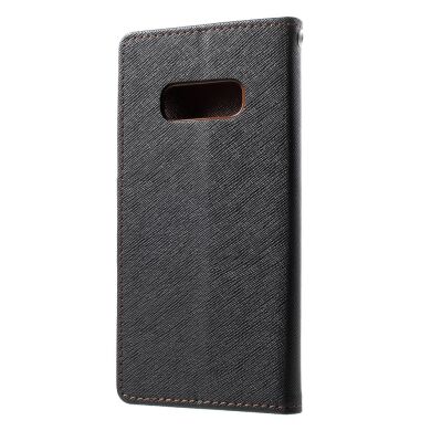 Чехол-книжка MERCURY Fancy Diary для Samsung Galaxy S10e - Black / Brown