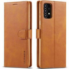 Чехол LC.IMEEKE Wallet Case для Samsung Galaxy A53 - Light Brown