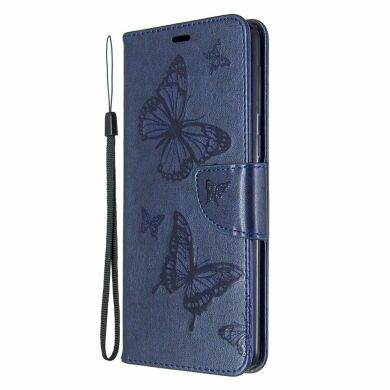 Чехол UniCase Butterfly Pattern для Samsung Galaxy A21 (A215) - Blue