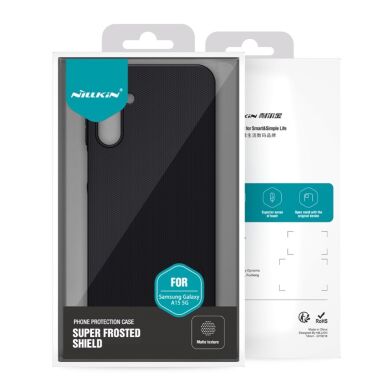 Пластиковый чехол NILLKIN Frosted Shield для Samsung Galaxy A15 (A155) - Black