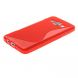 Силиконовая накладка Deexe S Line для Samsung Galaxy A3 (A300) - Red. Фото 3 из 5