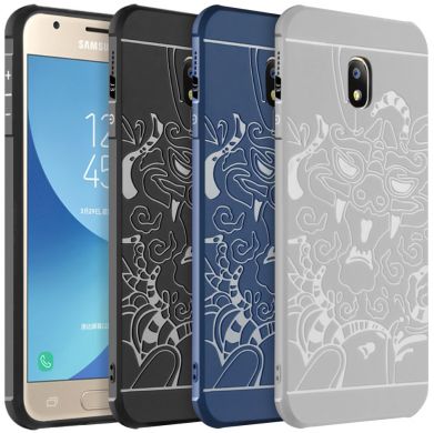 Защитный чехол UniCase Dragon Style для Samsung Galaxy J3 2017 (J330) - Dark Blue