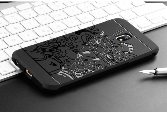 Защитный чехол UniCase Dragon Style для Samsung Galaxy J3 2017 (J330) - Black