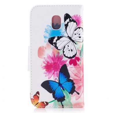 Чехол-книжка UniCase Color Wallet для Samsung Galaxy J7 2017 (J730) - Butterfly in Flowers