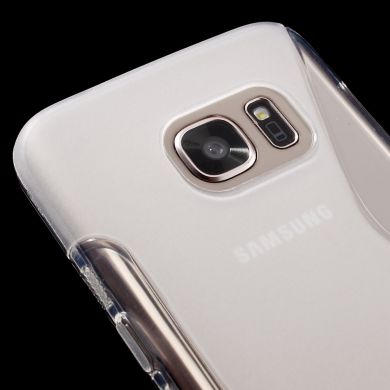 Силиконовая накладка Deexe S Line для Samsung Galaxy S7 (G930) - Transparent