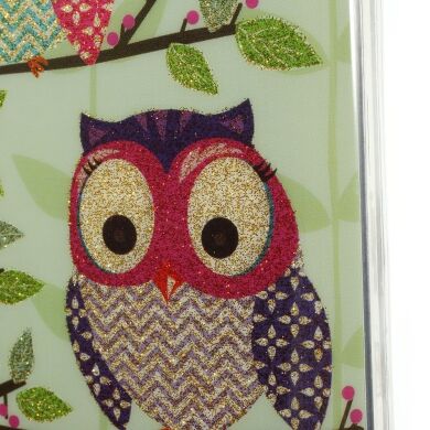 Силиконовая накладка Deexe Owl Series для Samsung S5 mini (G800) - Owl Pattern