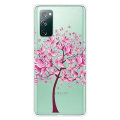 Силіконовий (TPU) чохол Deexe Pretty Things для Samsung Galaxy S20 FE (G780) - Pink Butterfly Tree