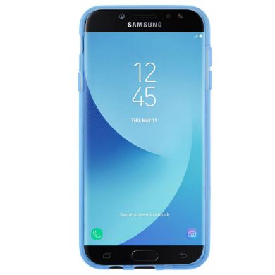 Силиконовый (TPU) чехол Deexe S Line для Samsung Galaxy J5 2017 (J530) - Blue