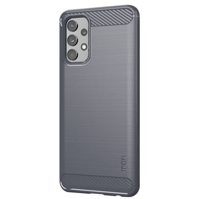 Силиконовый (TPU) чехол MOFI Carbon Fiber для Samsung Galaxy A32 (А325) - Grey
