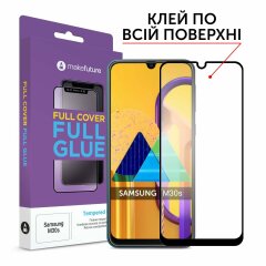Защитное стекло MakeFuture FullGlue Cover для Samsung Galaxy M30s (M307) / Galaxy M21 (M215) - Black