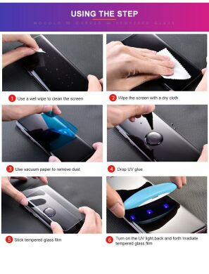 Защитное стекло MOCOLO 3D Curved UV Glass для Samsung Galaxy Note 10+ (N975) (с лампой UV)