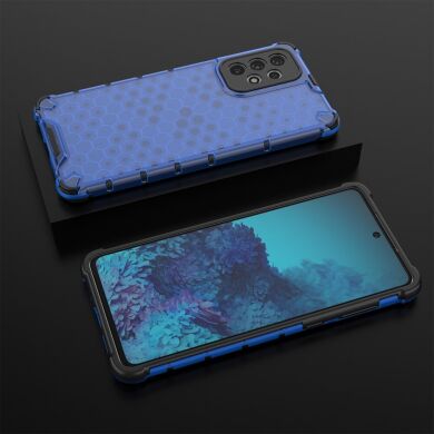 Защитный чехол Deexe Honeycomb Series для Samsung Galaxy A73 - Blue