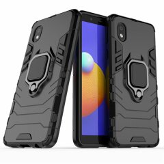 Защитный чехол Deexe Hybrid Case для Samsung Galaxy A01 Core (A013) - Black