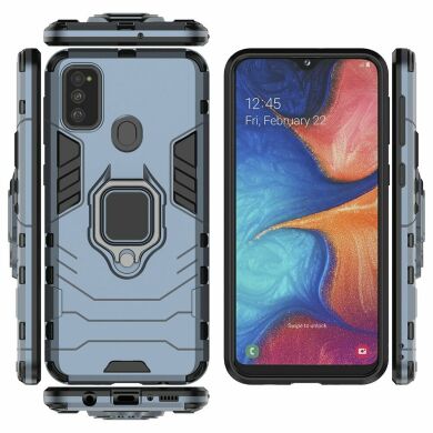 Защитный чехол Deexe Hybrid Case для Samsung Galaxy M30s (M307) / Galaxy M21 (M215) - Blue