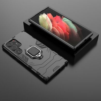Захисний чохол Deexe Hybrid Case для Samsung Galaxy S23 Ultra - Black