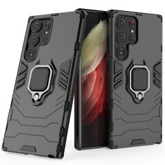 Защитный чехол Deexe Hybrid Case для Samsung Galaxy S23 Ultra - Black