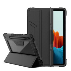 Захисний чохол NILLKIN Bumper Leather Case для Samsung Galaxy Tab S7 (T870/875) / S8 (T700/706) - Black