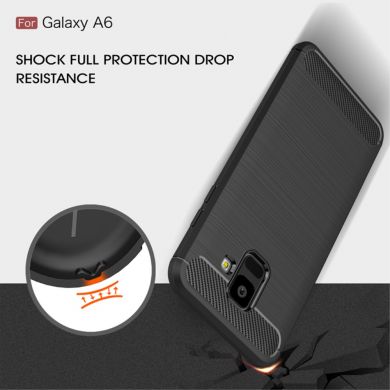 Защитный чехол UniCase Carbon для Samsung Galaxy A6 2018 (A600) - Red