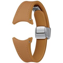 Оригинальный ремешок D-Buckle Hybrid Eco-Leather Band (S/M) для Samsung Galaxy Watch 4 / 4 Classic / 5 / 5 Pro / 6 / 6 Classic (ET-SHR93SDEGEU) - Camel