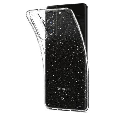 Защитный чехол Spigen (SGP) Liquid Crystal Glitter для Samsung Galaxy S21 FE (G990) - Crystal Quartz