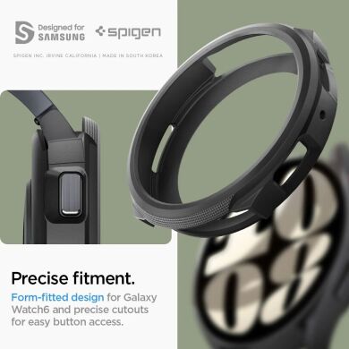 Защитный чехол Spigen (SGP) Liquid Air Case для Samsung Galaxy Watch 6 (40mm) - Matte Black