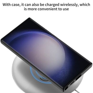 Защитный чехол GKK Magnetic Holder для Samsung Galaxy S24 Ultra - Carbon Fiber Texture