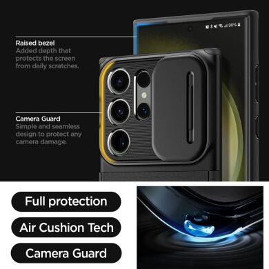 Защитный чехол Spigen (SGP) Optik Armor для Samsung Galaxy S23 Ultra (S918) - Black