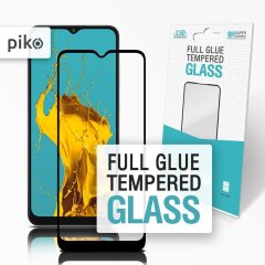 Защитное стекло Piko Full Glue для Samsung Galaxy A02s (A025) - Black