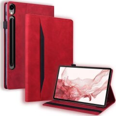 Чехол Deexe Business Style для Samsung Galaxy Tab S9 (X710/716) - Red