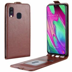 Чохол Deexe Flip Case для Samsung Galaxy A40 (А405), Brown