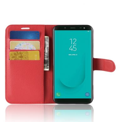 Чехол-книжка Deexe Book Type для Samsung Galaxy J6 2018 (J600) - Red
