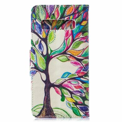 Чехол-книжка Deexe Color Wallet для Samsung Galaxy S10 (G973) - Colorized Tree