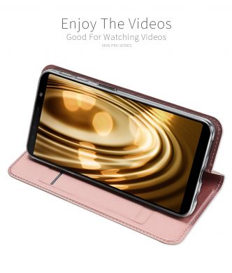 Чехол-книжка DUX DUCIS Skin Pro для Samsung Galaxy A7 2018 (A750) - Gold