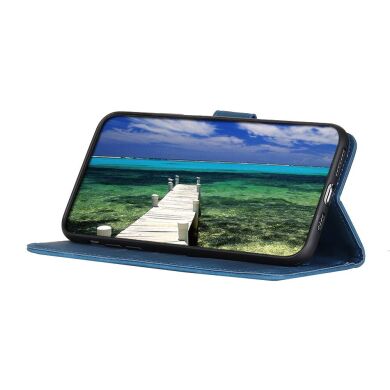 Чехол-книжка KHAZNEH Retro Wallet для Samsung Galaxy S21 FE (G990) - Blue