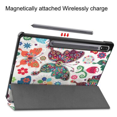 Чехол UniCase Life Style для Samsung Galaxy Tab S7 Plus (T970/975) - Butterflies and Flowers