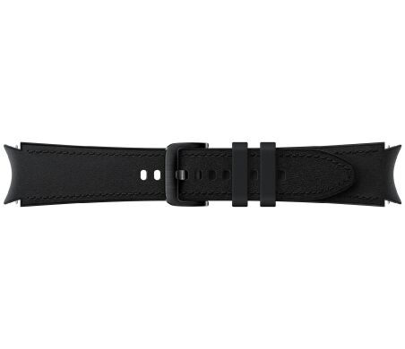 Оригинальный кожаный ремешок Hybrid Band (Size M/L) для Samsung Galaxy Watch 4 / 4 Classic / 5 / 5 Pro / 6 / 6 Classic (ET-SHR89LBEGRU) - Black