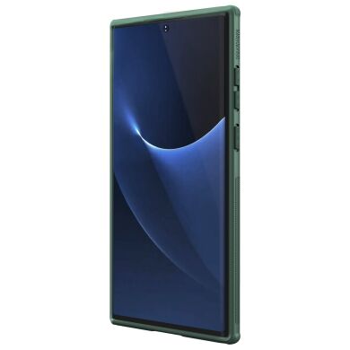Пластиковый чехол NILLKIN Frosted Shield для Samsung Galaxy S22 Ultra - Green