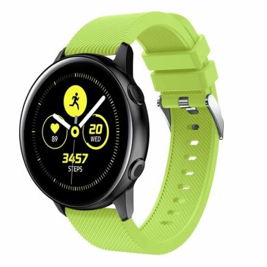 Ремешок UniCase Twill Texture для Samsung Watch Active / Active 2 40mm / Active 2 44mm - Green