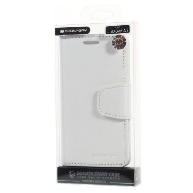 Чехол MERCURY Sonata Diary для Samsung Galaxy A3 (A300) - White