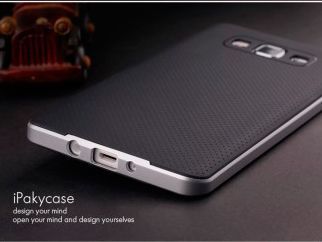 Защитная накладка IPAKY Hybrid для Samsung Galaxy A5 (A500) - Silver