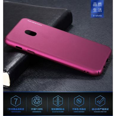 Пластиковый чехол X-LEVEL Slim для Samsung Galaxy J3 2017 (J330) - Wine Red