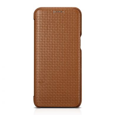 Кожаный чехол-книжка ICARER Woven Pattern для Samsung Galaxy S8 (G950) - Brown
