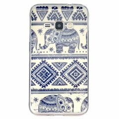 Силиконовый чехол Deexe Life Style для Samsung Galaxy J1 2016 (J120) - Aztec Pattern