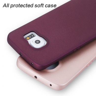 Силиконовый чехол X-LEVEL Matte для Samsung Galaxy S6 edge (G925) - Wine Red